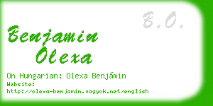 benjamin olexa business card