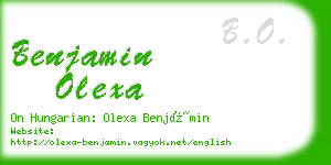 benjamin olexa business card